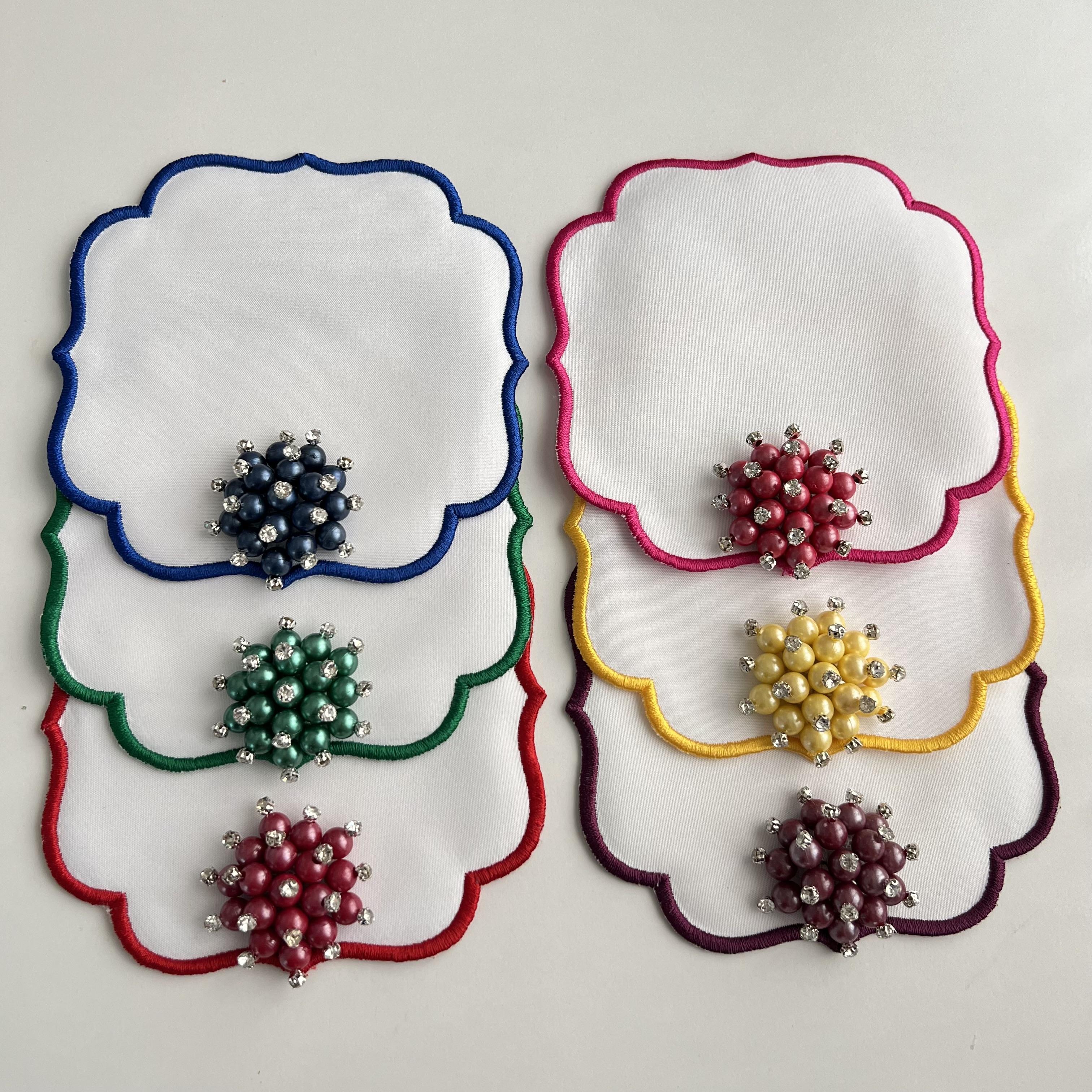 6Lı Renkli Sunum Peçetesi