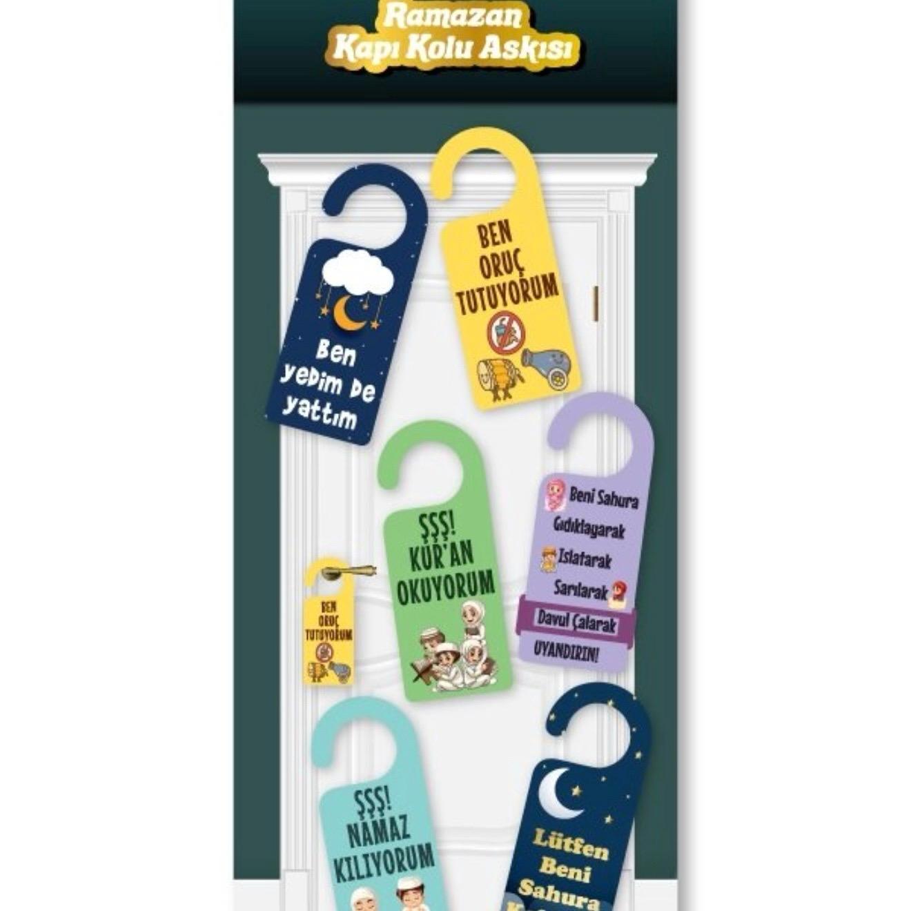 6Lı Ramazan Kapı Kolu Askısı