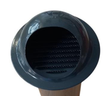 Q 125 Kep Panjur Doğalgaz Cam Panjuru Dış Cephe Mutfak Aspiratör Menfezi Rüzgar Önleyici Terekli