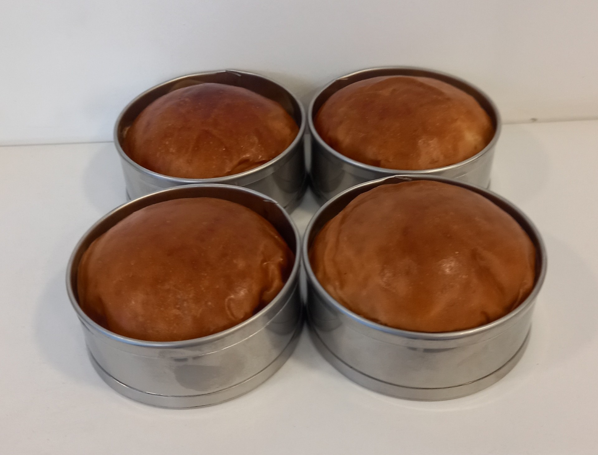 Renuzu Ponçik Ekmek & Hamburger Ekmek Kalıbı 4 Lü Genişlik 8,5cm Derinlik 3,5cm Paslanmaz Krom 304