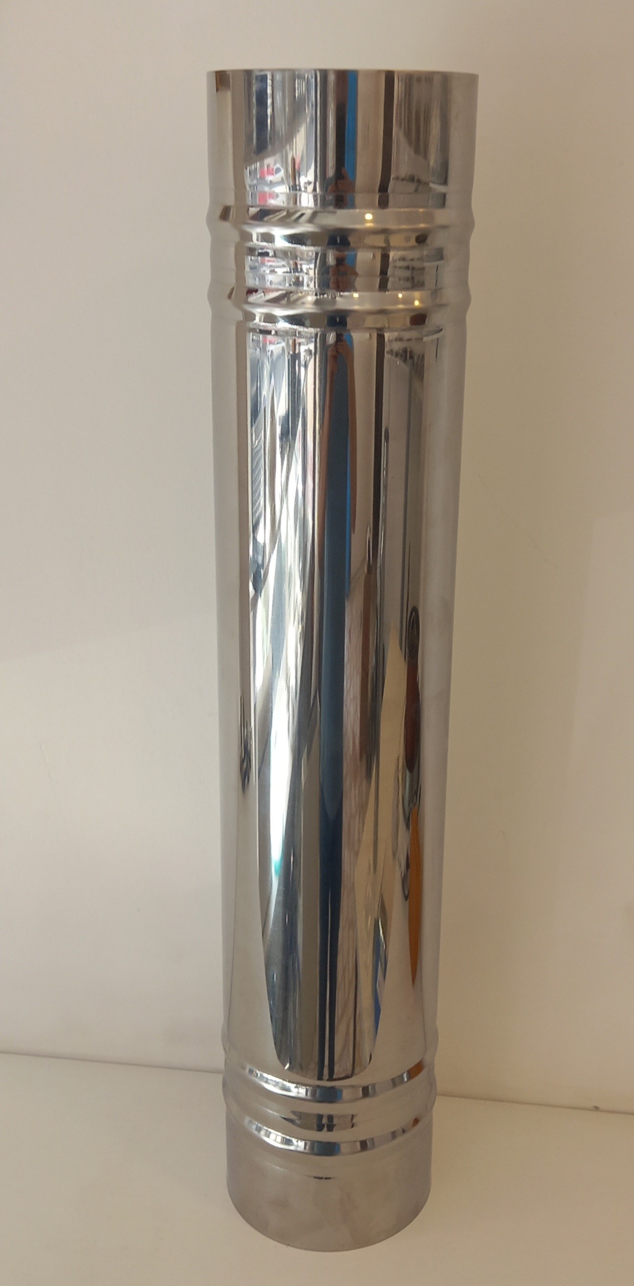 Palet Soba Borusu Çap 10,5 cm Boy 50 cm Paslanmaz Krom 304 Palet Soba Uzatma Borusu