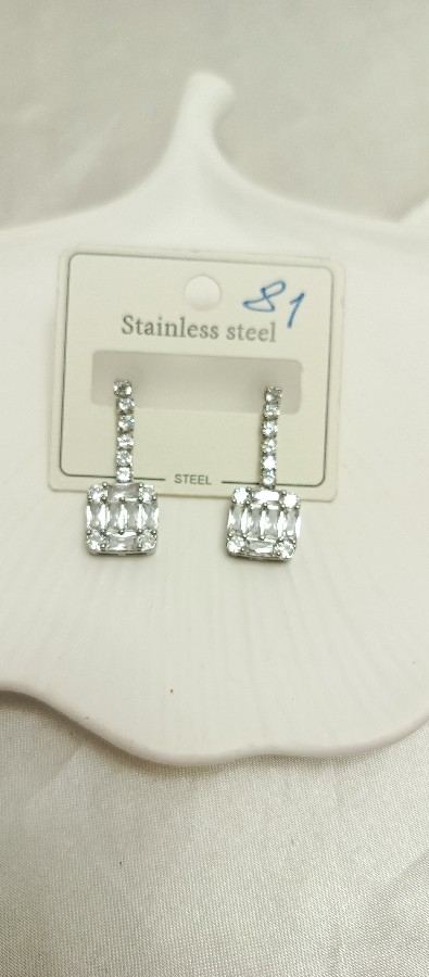 silver baget küpe