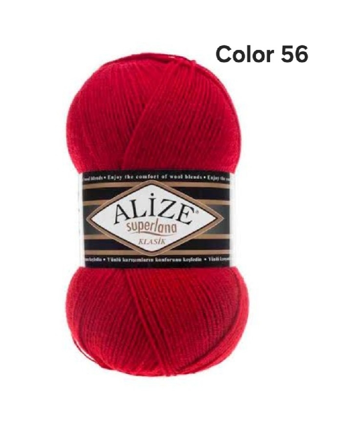 ALİZE SUPERLANA KLASİK COLOR 56-KIRMIZI