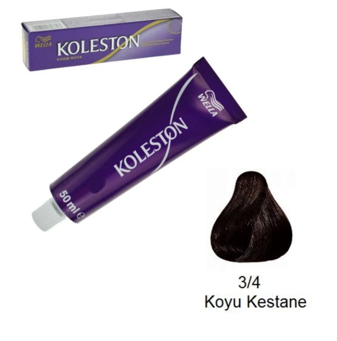 KOLESTON KOYU KESTANE SAÇ BOYASI 3/4