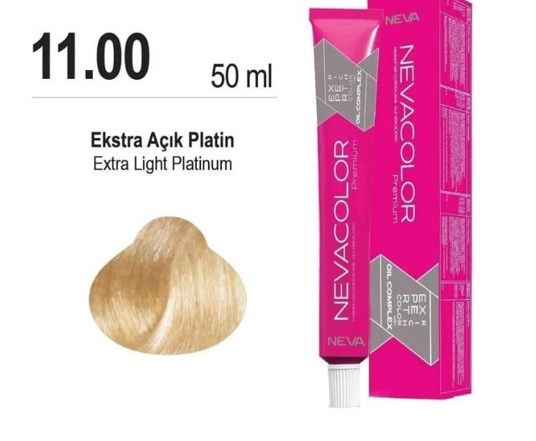 NEVACOLOR EKSTRA AÇIK PLATİN SAÇ BOYASI 11.00 NUMARA