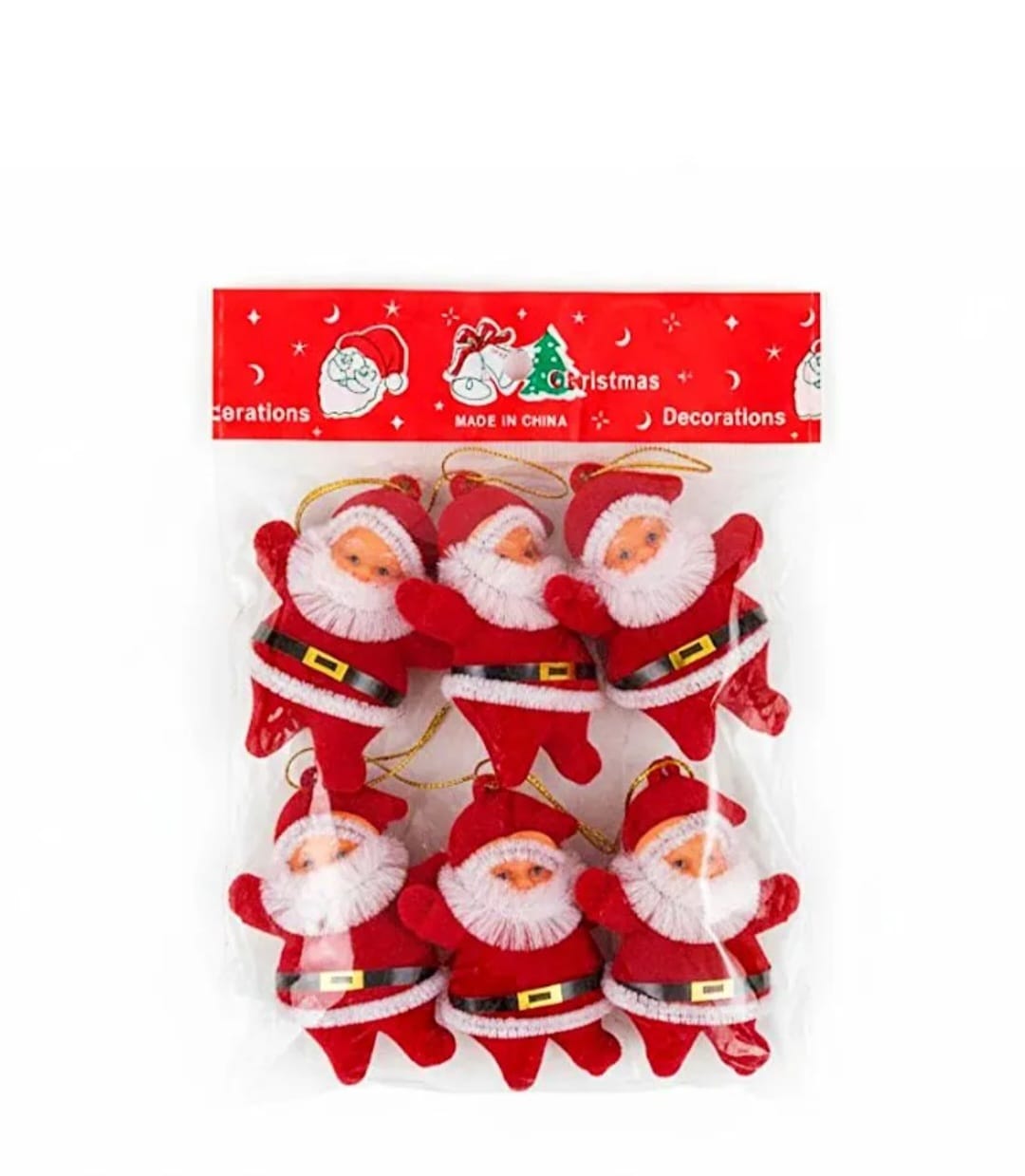 KIZILKAYA 6 LI NOEL BABA YILBAŞI AĞACI SÜSÜ