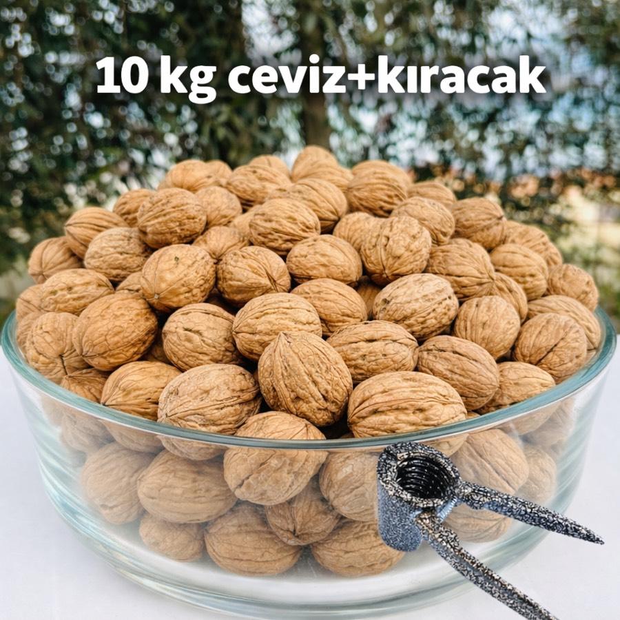 10 KG İnce Kabuklu Beyaz Ceviz + Ceviz Kıracak