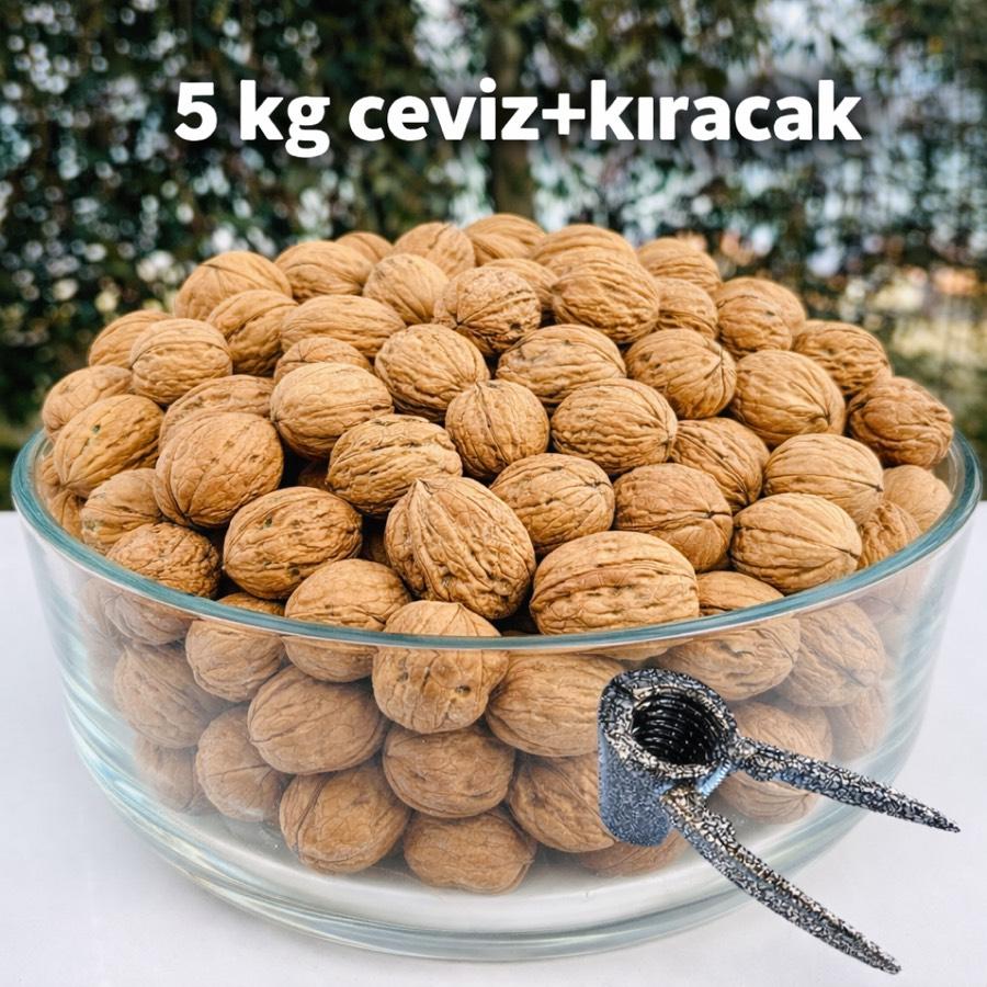 5 KG İnce Kabuklu Beyaz Ceviz + Ceviz Kıracak