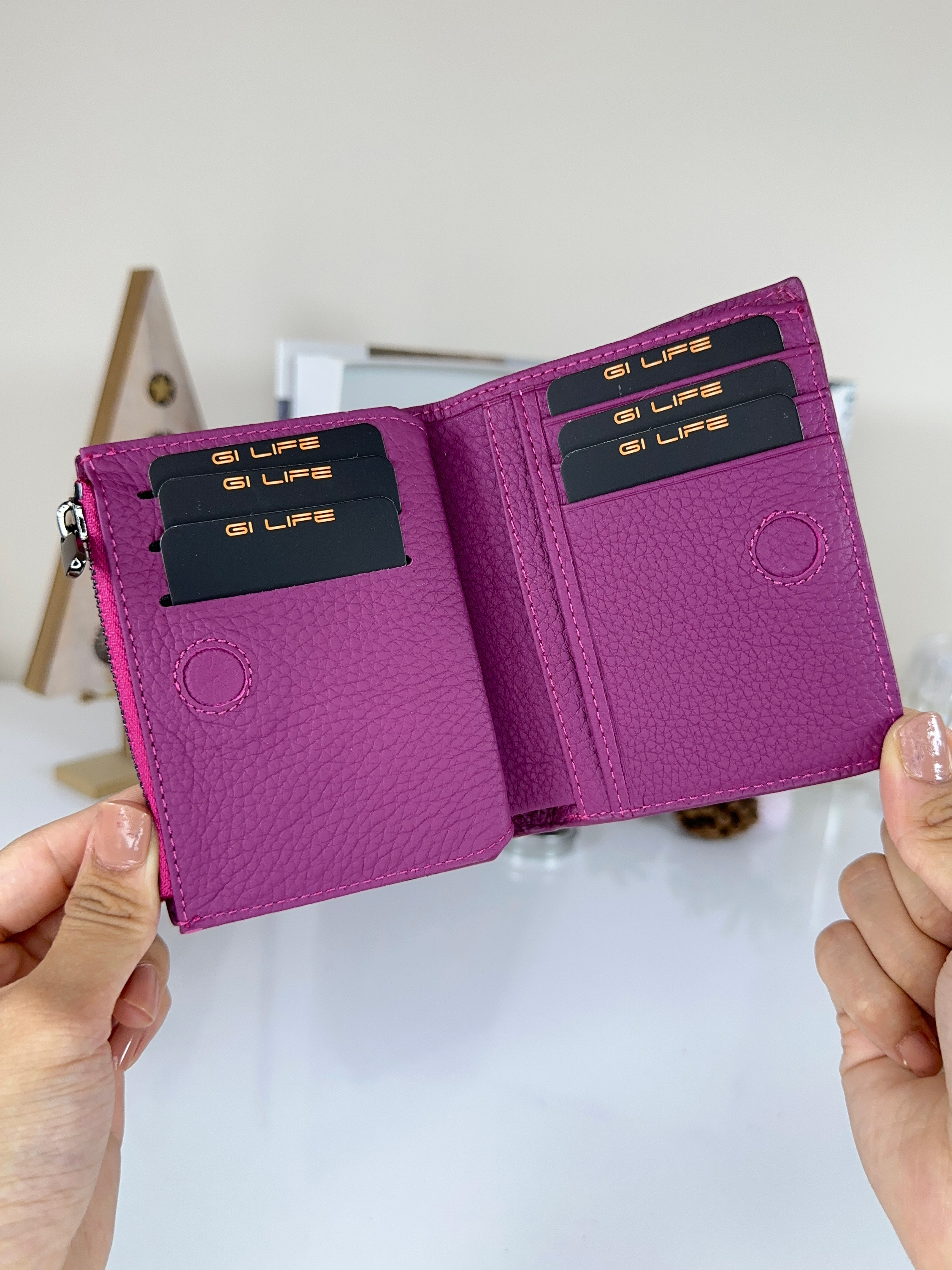 Jordan 2044 Ünisex Pembe Renk Hakiki Deri Fermuarlı