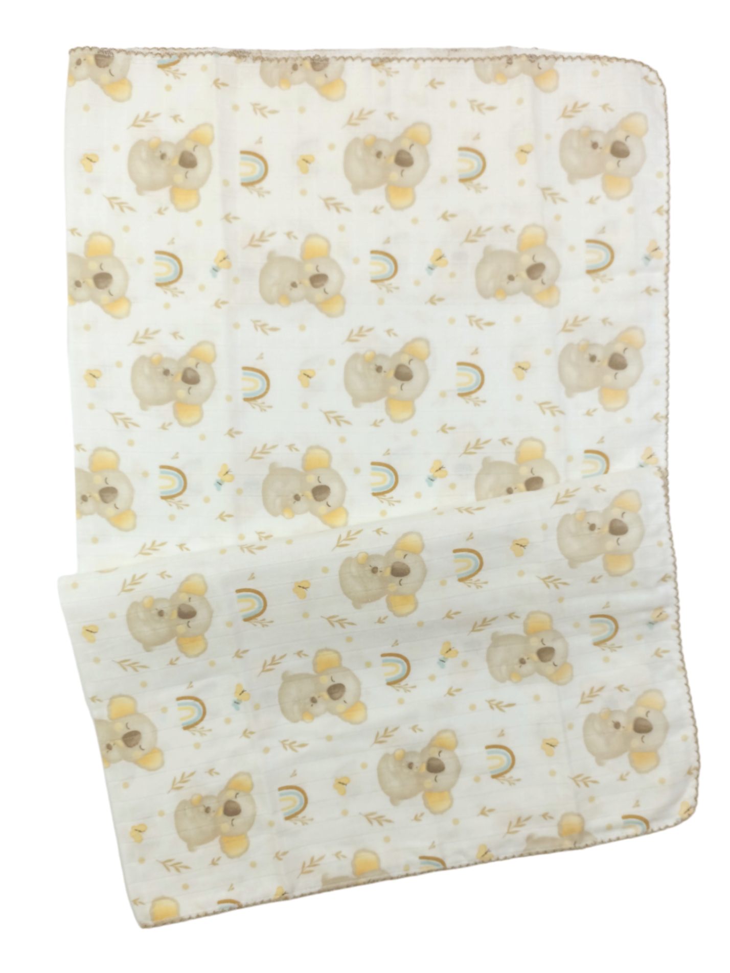 Koala Desen Müslin Kundak / Tek Katlı / 80x90 cm