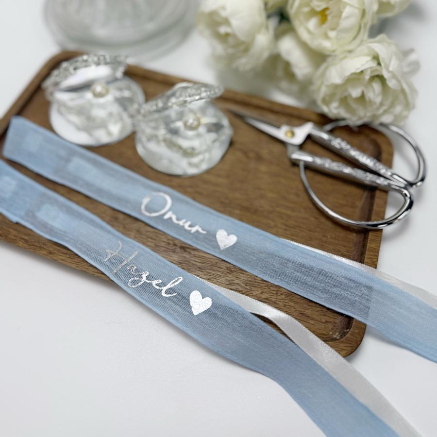 Çift yol Baskılı Yüzük Kurdelesi (İncisiz)