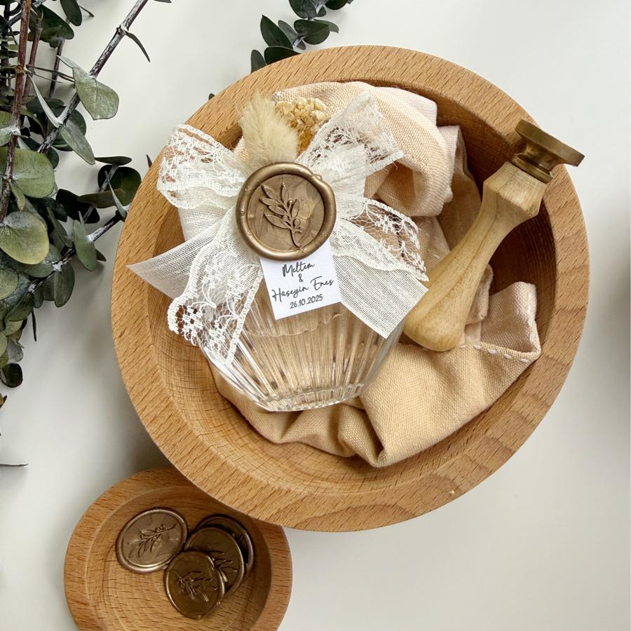 İstiridye Cam şişe Hediyelik Kolonya