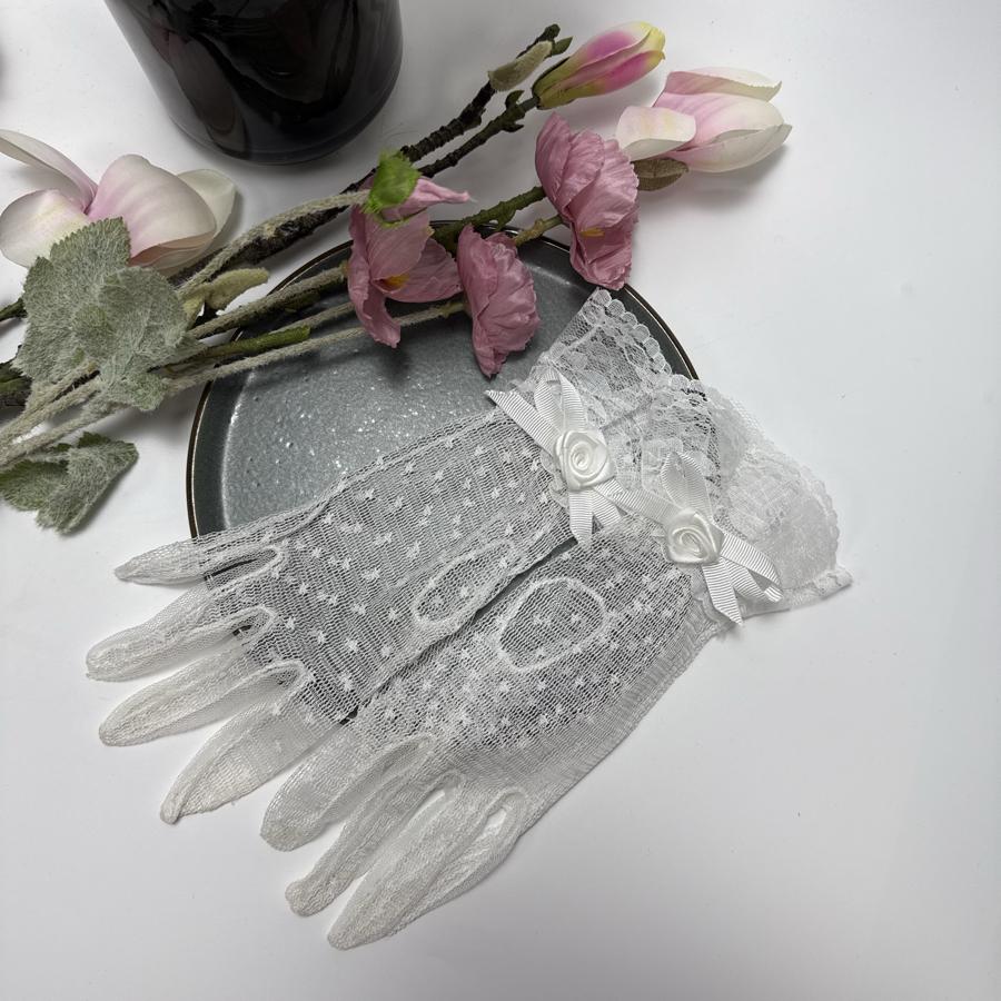 Dantelli eldiven (çift el)