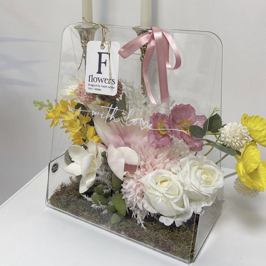 F Flowers Pleksi Çanta İsteme Çiçeği