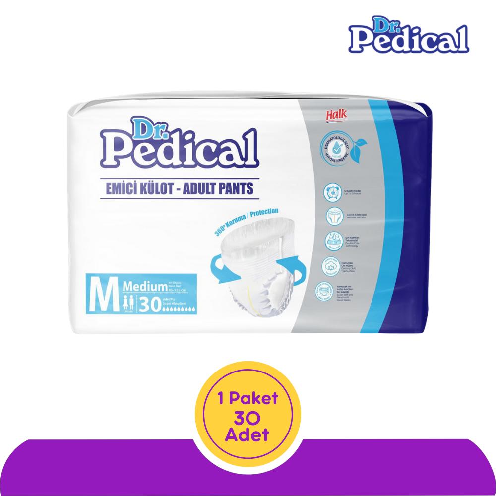 Dr.Pedical Emici Külot Hasta Bezi Orta Boy(M) 30'lu 30 Adet