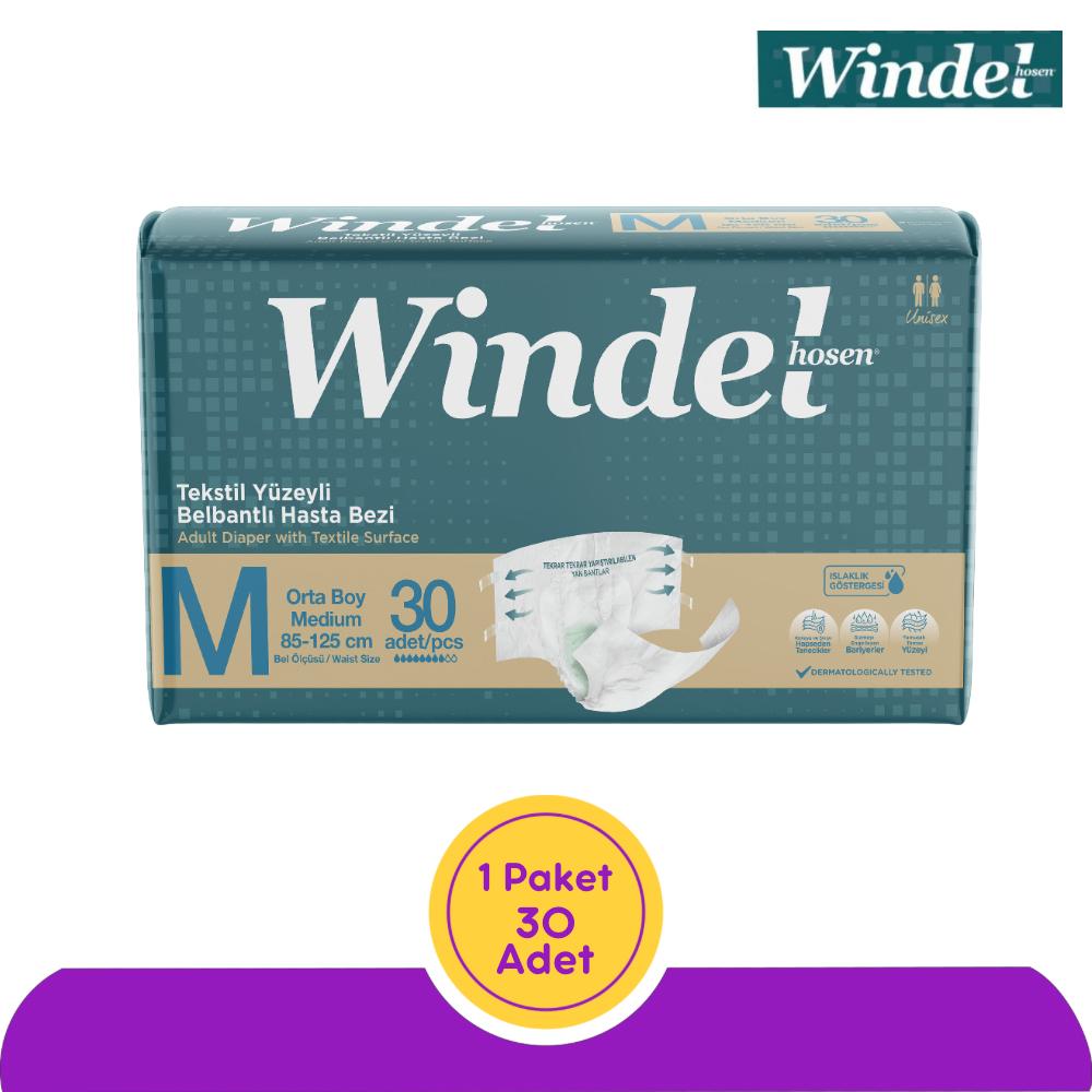 Windelhosen Belbantlı Yetişkin Hasta Bezi Orta (M) - 30 Adet