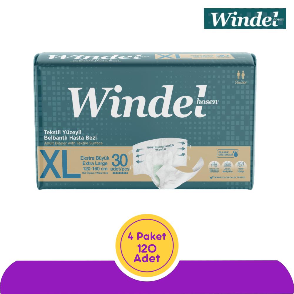 Windelhosen Belbantlı Yetişkin Hasta Bezi Extra Büyük (XL) - 120 Adet