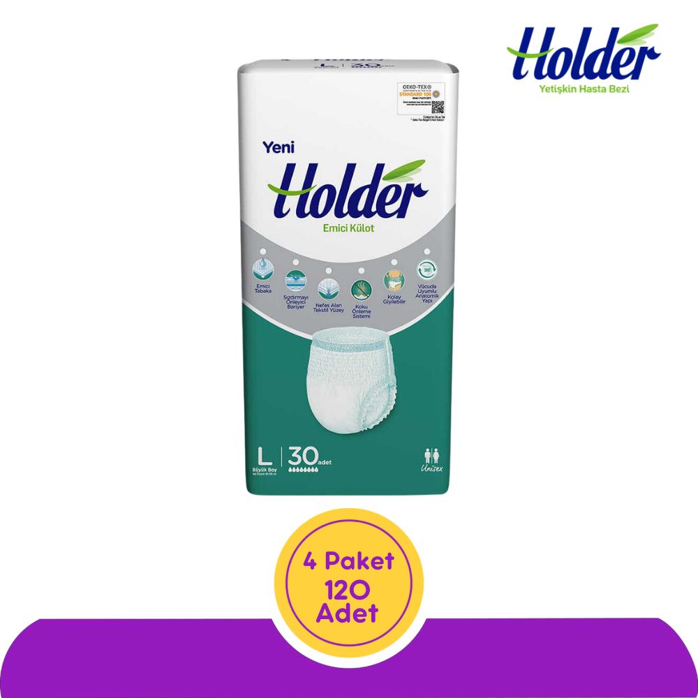 Holder Emici Külot Büyük Boy(L) 30'lu 4 Paket