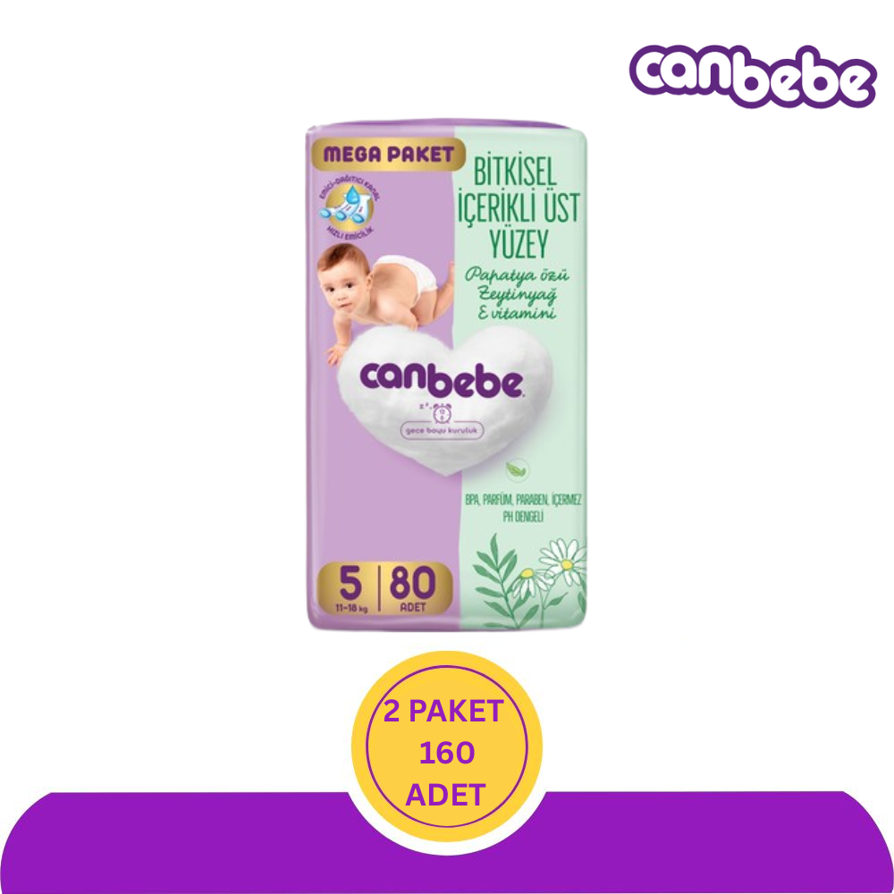 Canbebe No:5 Junior 80'li (160 Adet)