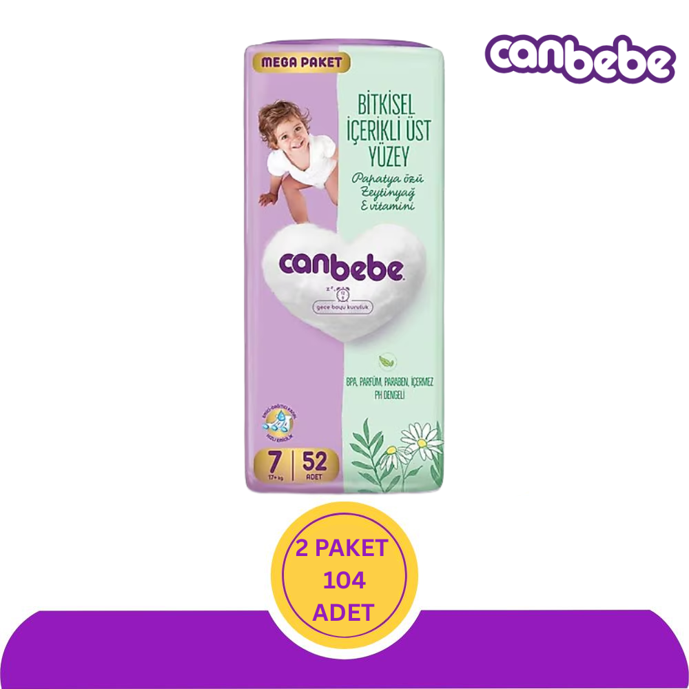 Canbebe No:7 XXLarge 52'li (104 Adet)