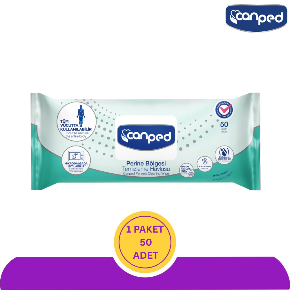 Canped Perine Bölgesi Temizlik Havlusu 50'li