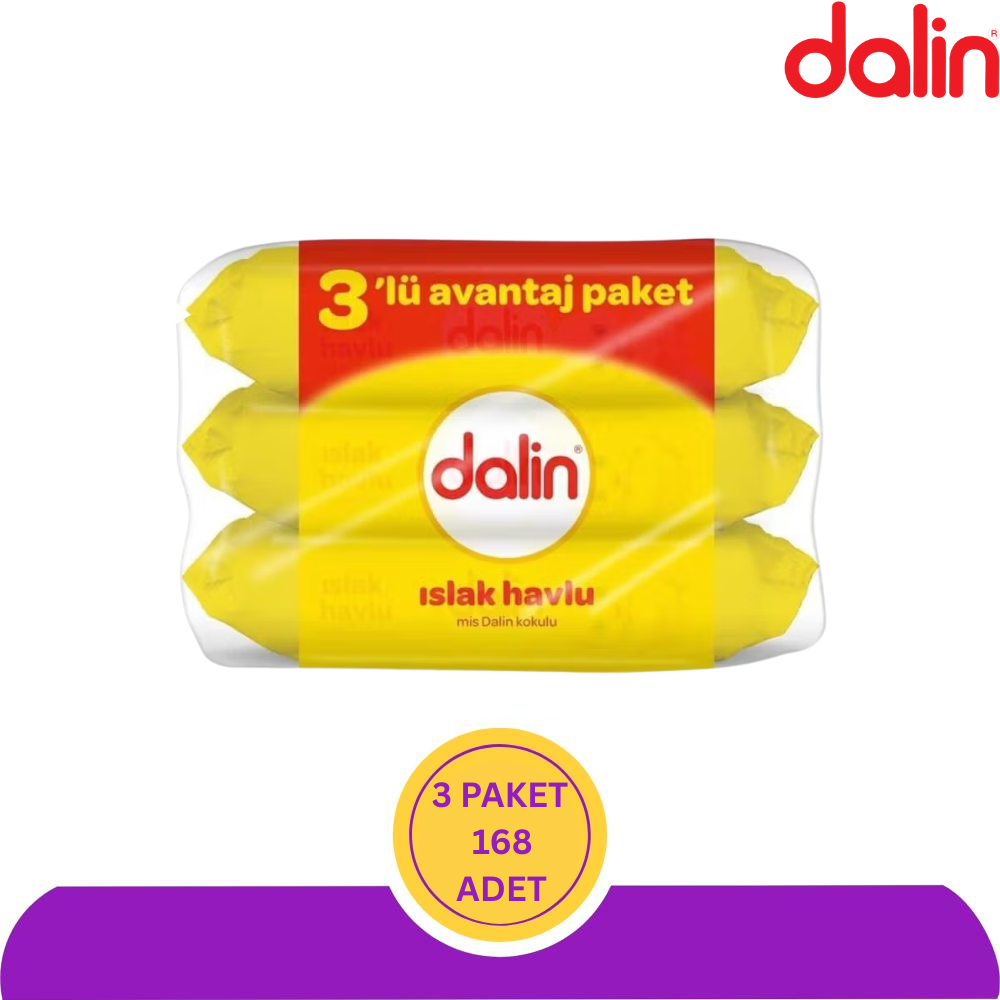 Dalin Islak Havlu 56'lı 168 Adet (3x56)