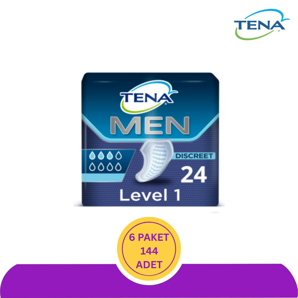 Tena Men Level 1 Super 3 Damla 24'lü 6 Paket Erkek Mesane Pedi