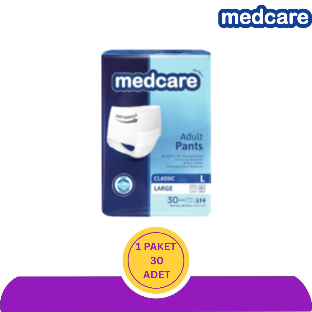 Medcare Emici Külot Yetişkin Hasta Bezi Large (L) 30 Adet