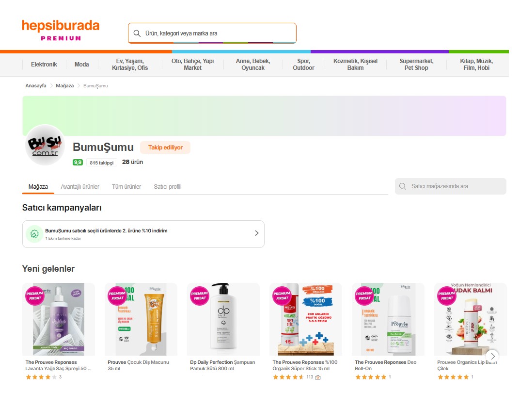HEPSİBURADA Mağazası BumuŞumu