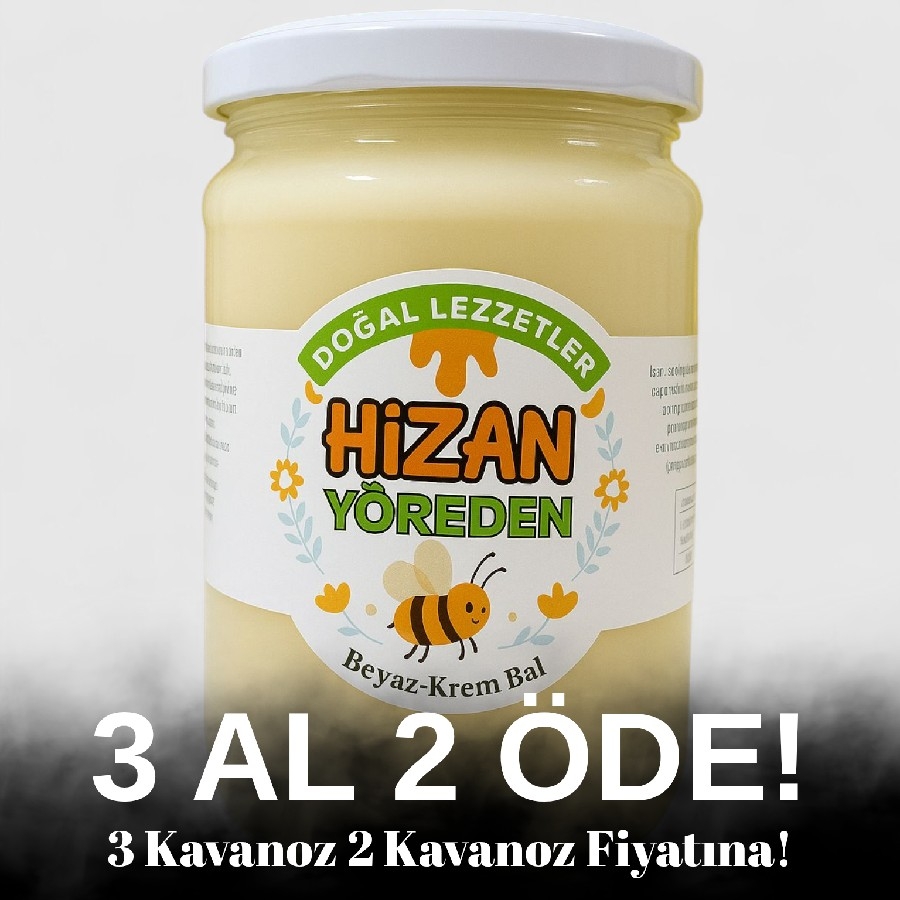 🎉 3 Kavanoz 2 Kavanoz Fiyatına! Saf Beyaz Bal