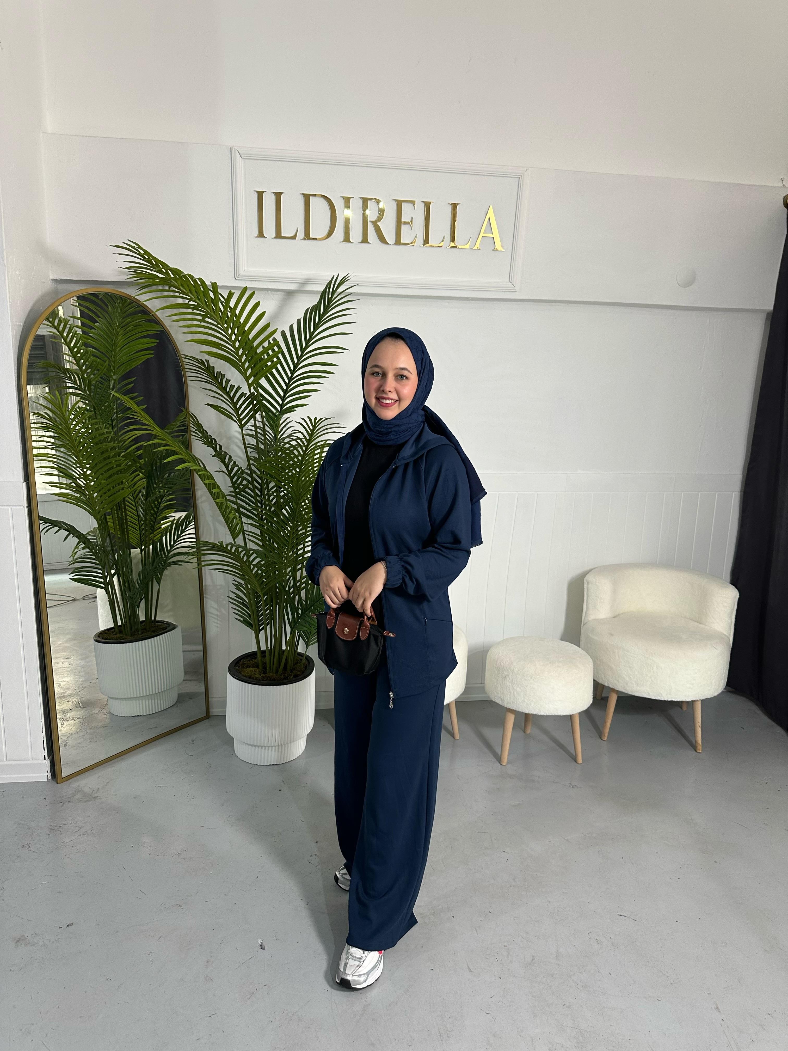 Oysho Fermuarlı Takım - Petrol Mavi