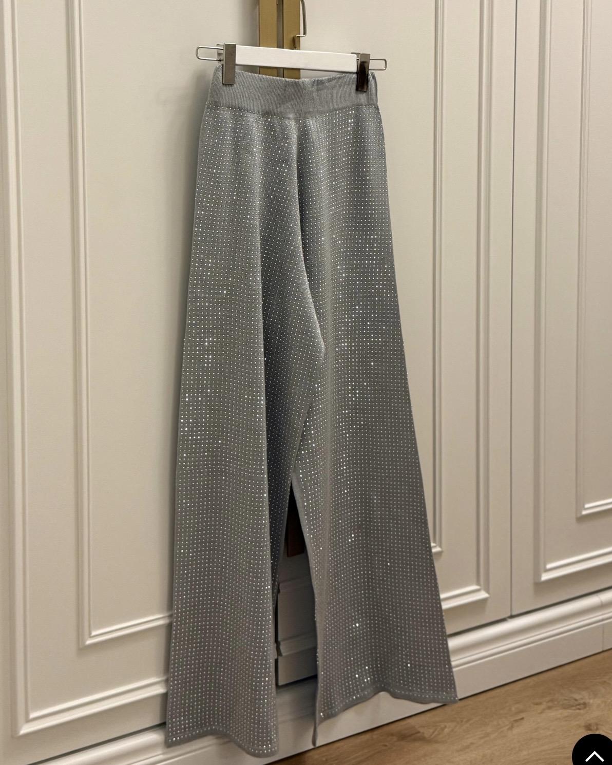 Merserize Shine Pantolon - Gri