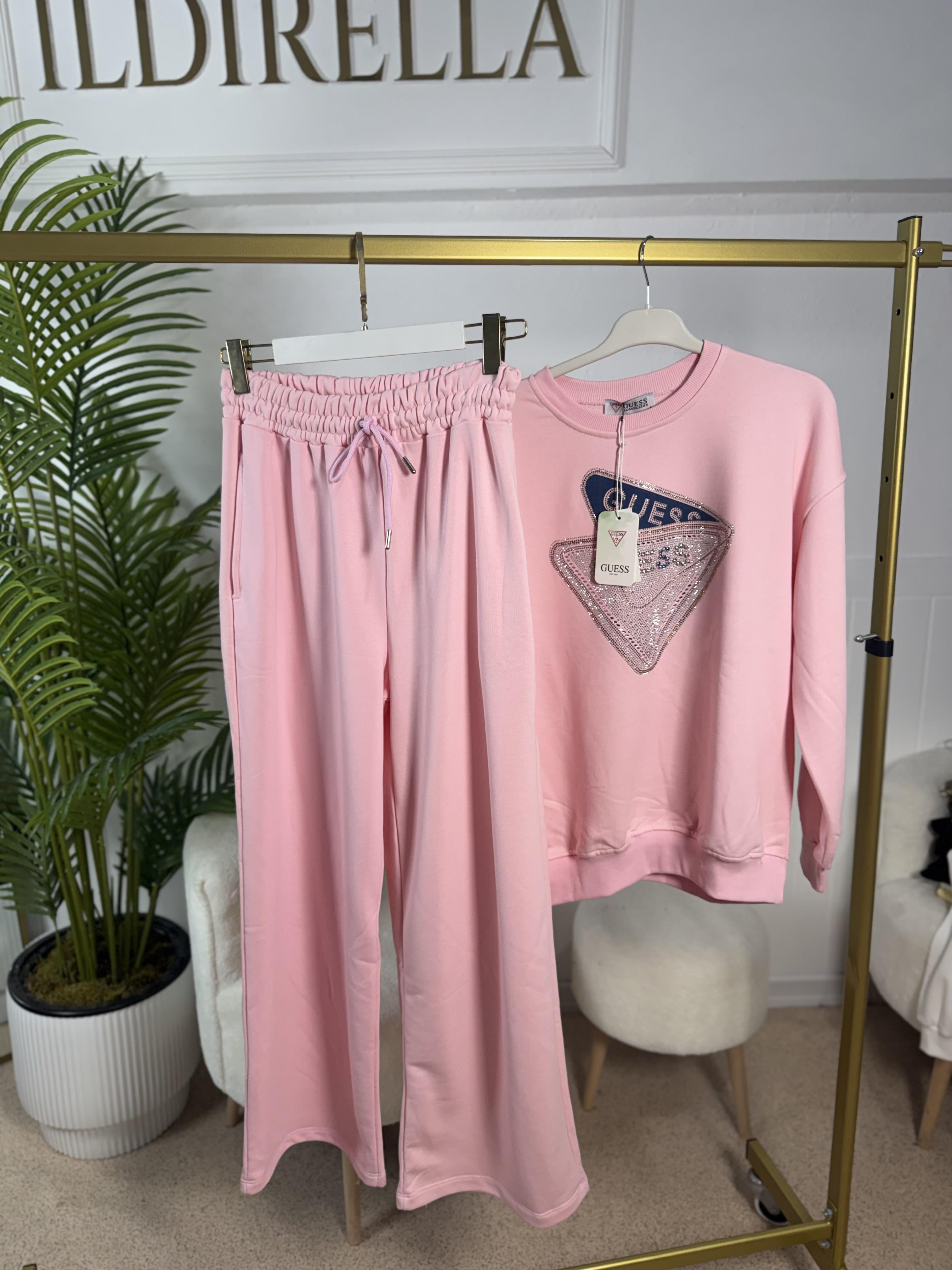 Pembe Premium Palazzo Eşofman