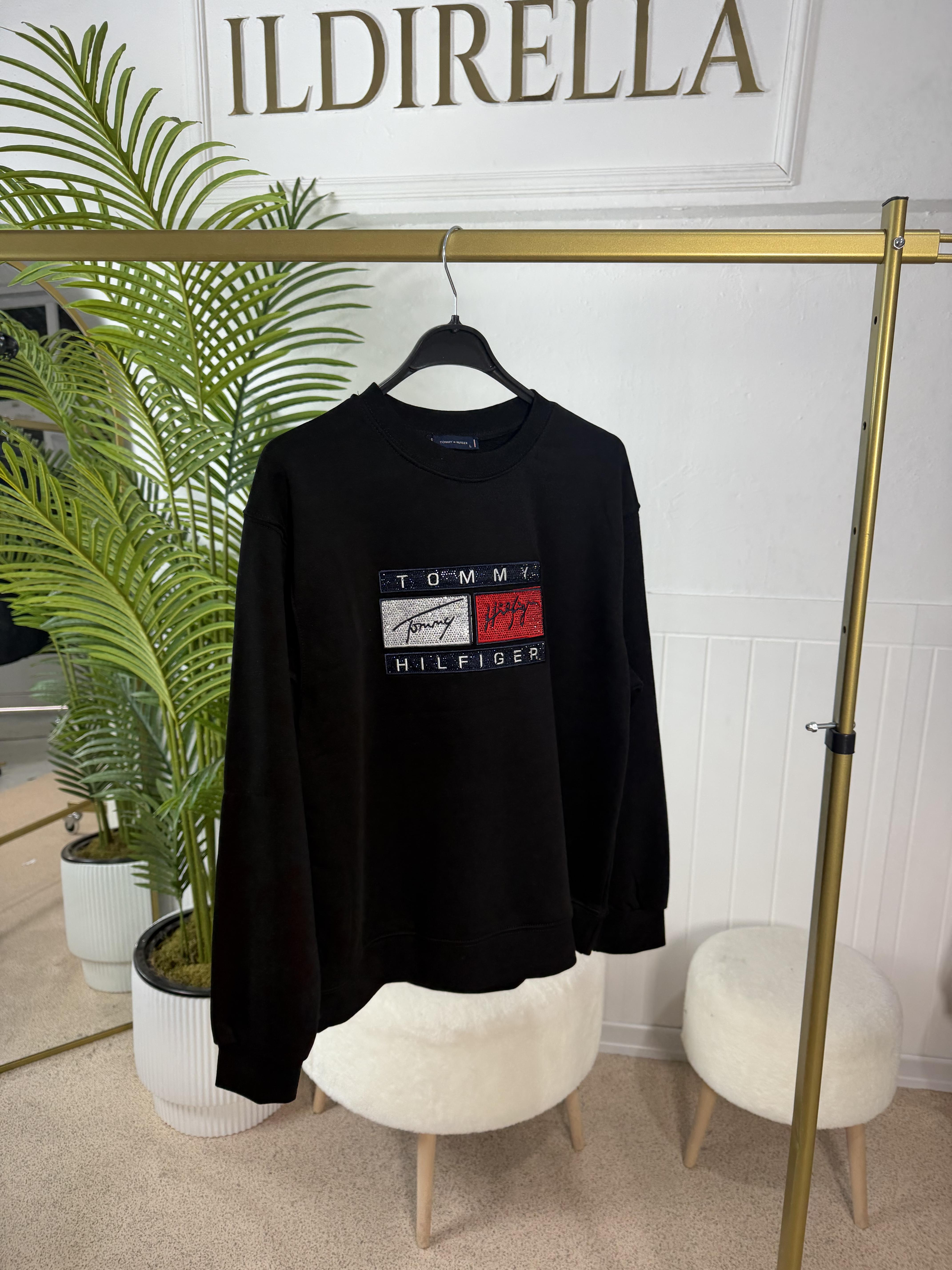 Taşlı TM Sweat - Siyah