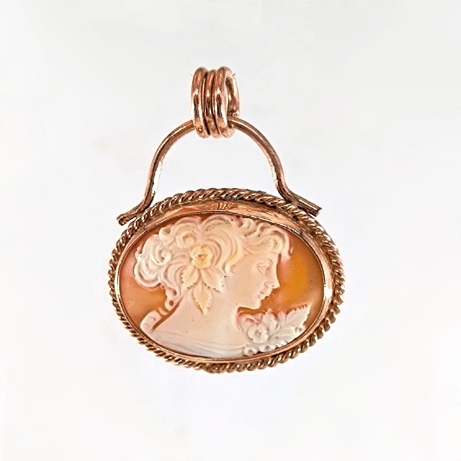 LEYDİ TASVİRLİ MODERN TASARIM CAMEO KOLYE