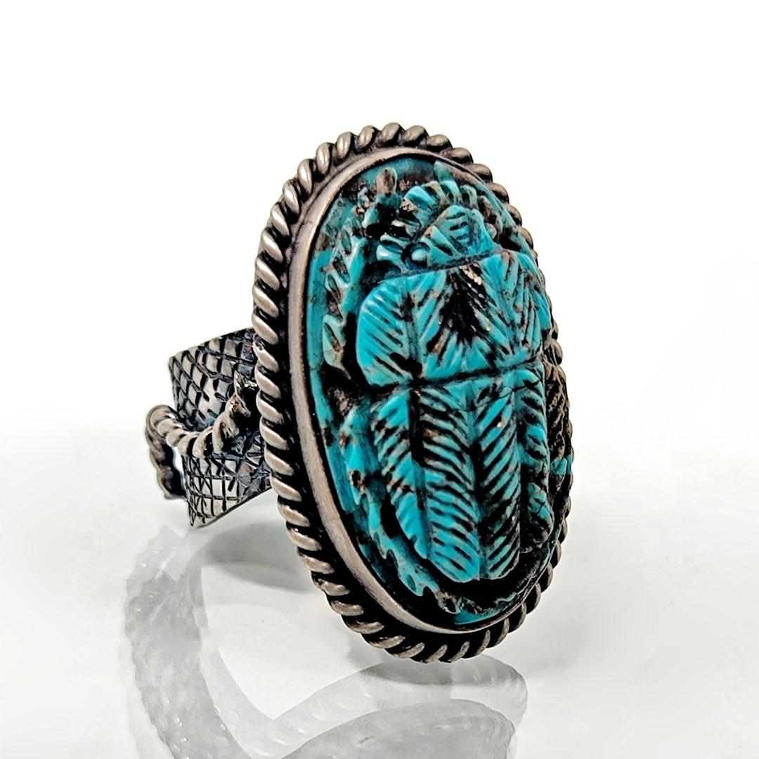 FİRUZE SCARAB YÜZÜK