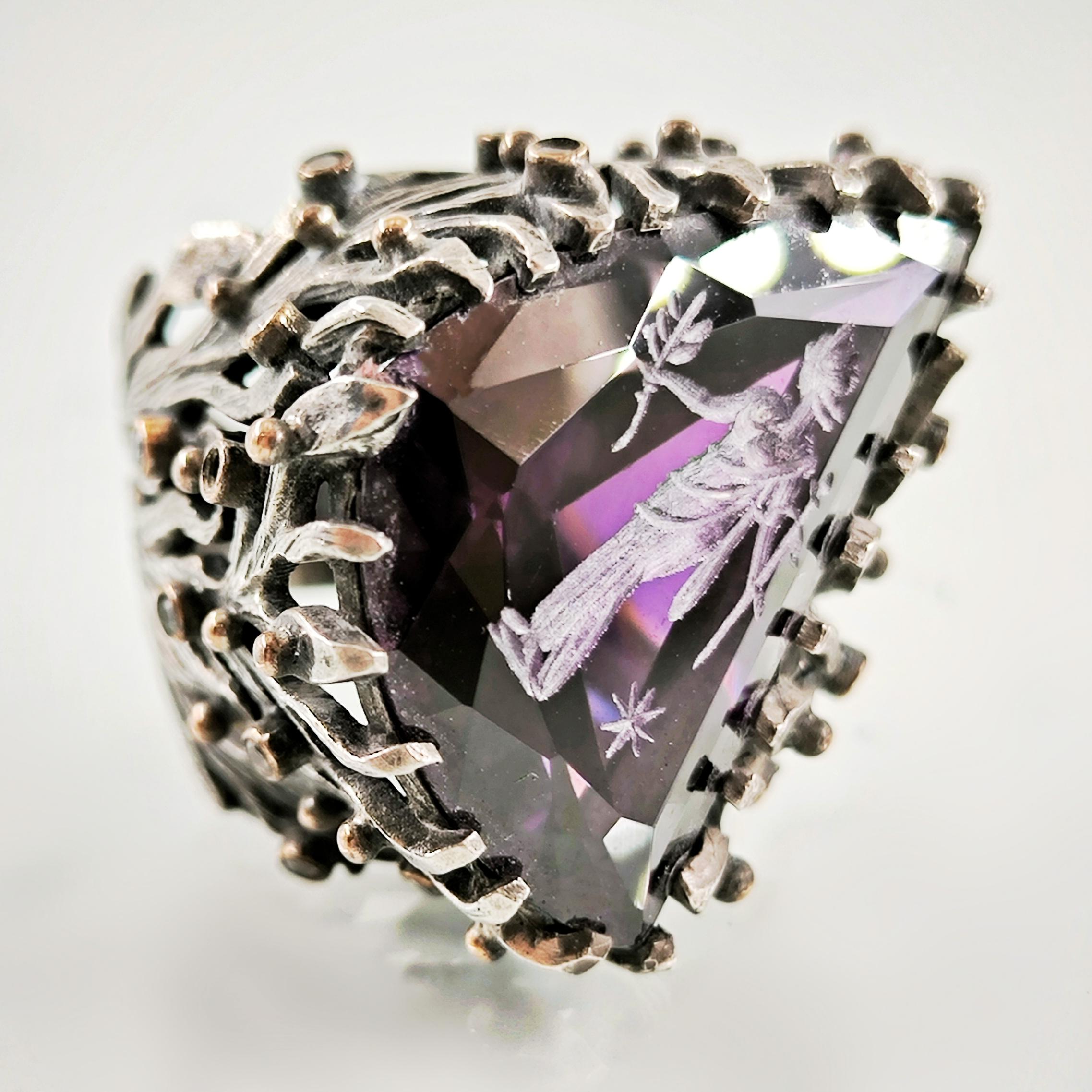 ROMA İNTAGLİO ZİRKON YÜZÜK