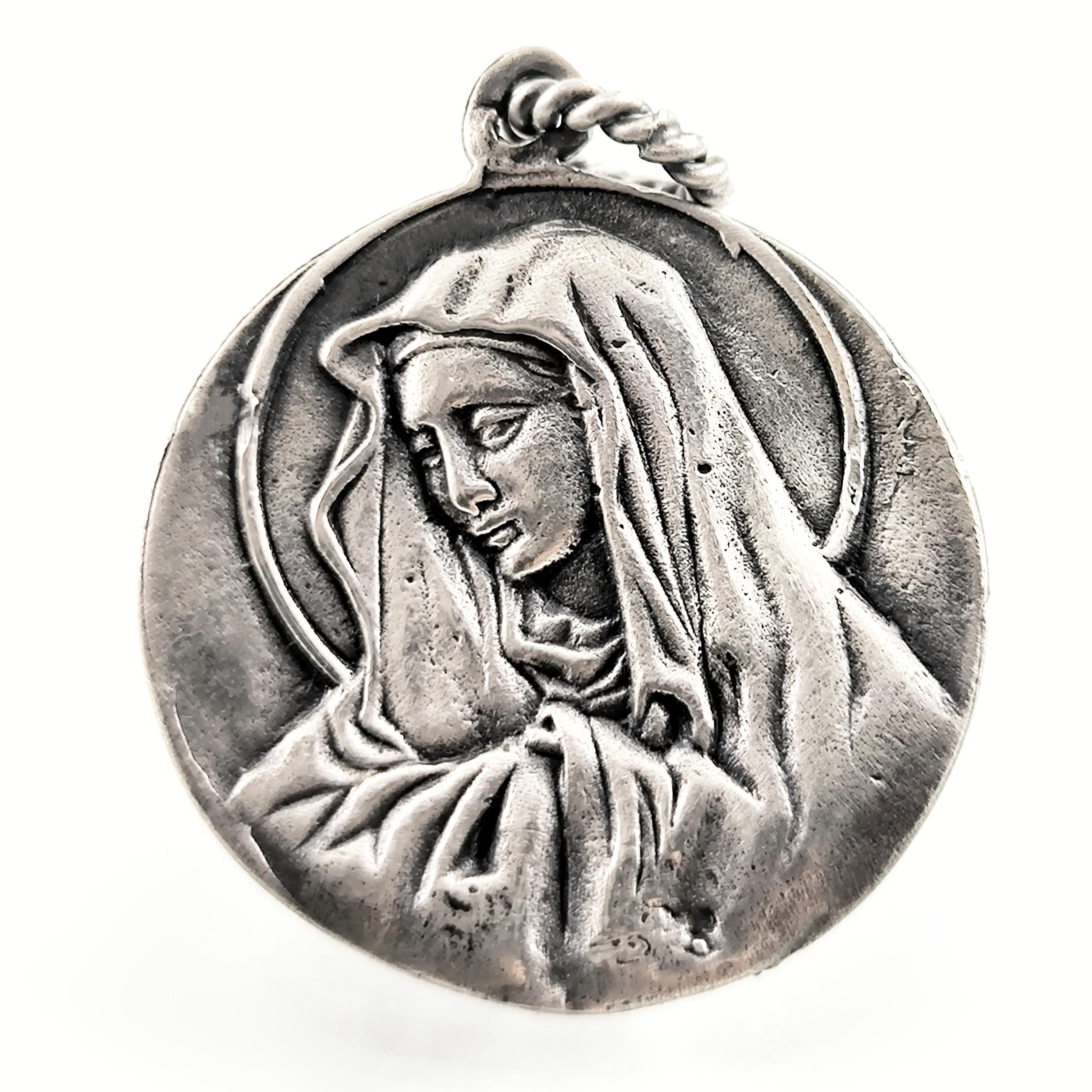 925 STERLİNG İSA & MERYEM İKONA KOLYE