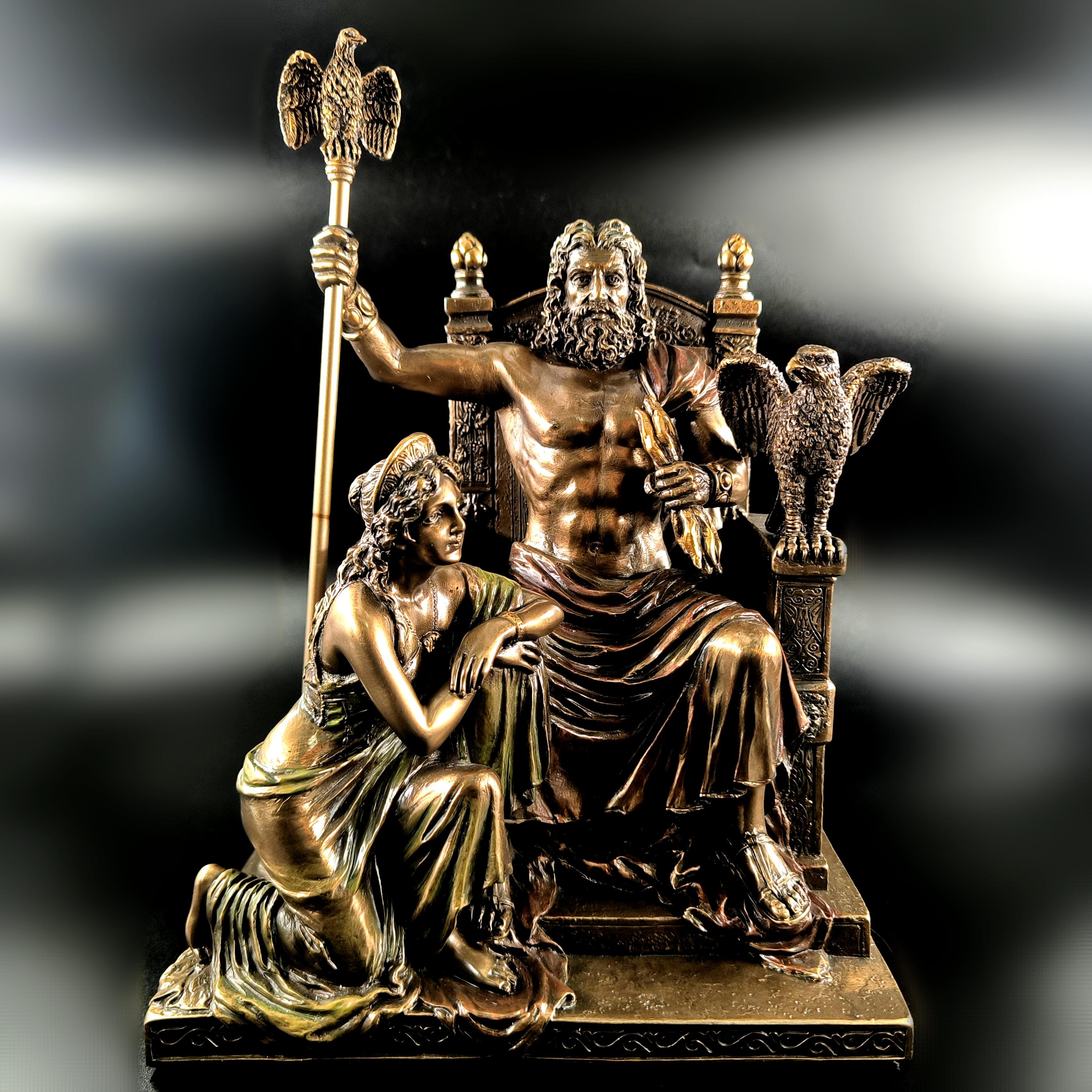 ZEUS & HERA  VERONESE İMZALI KOLEKSİYON HEYKELİ