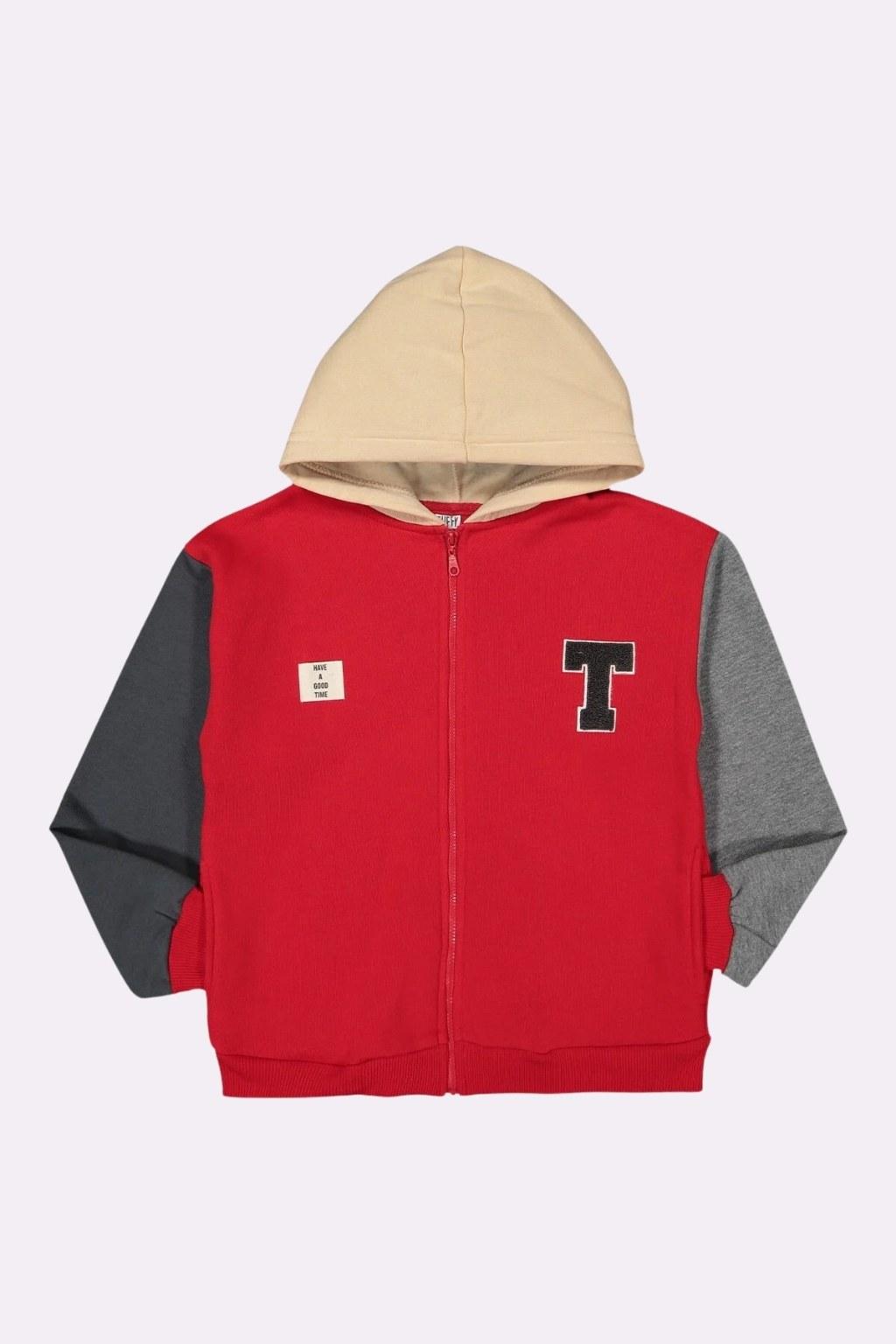 Erkek Çocuk 6-11 Yaş Kolej Hırka Kırmızı