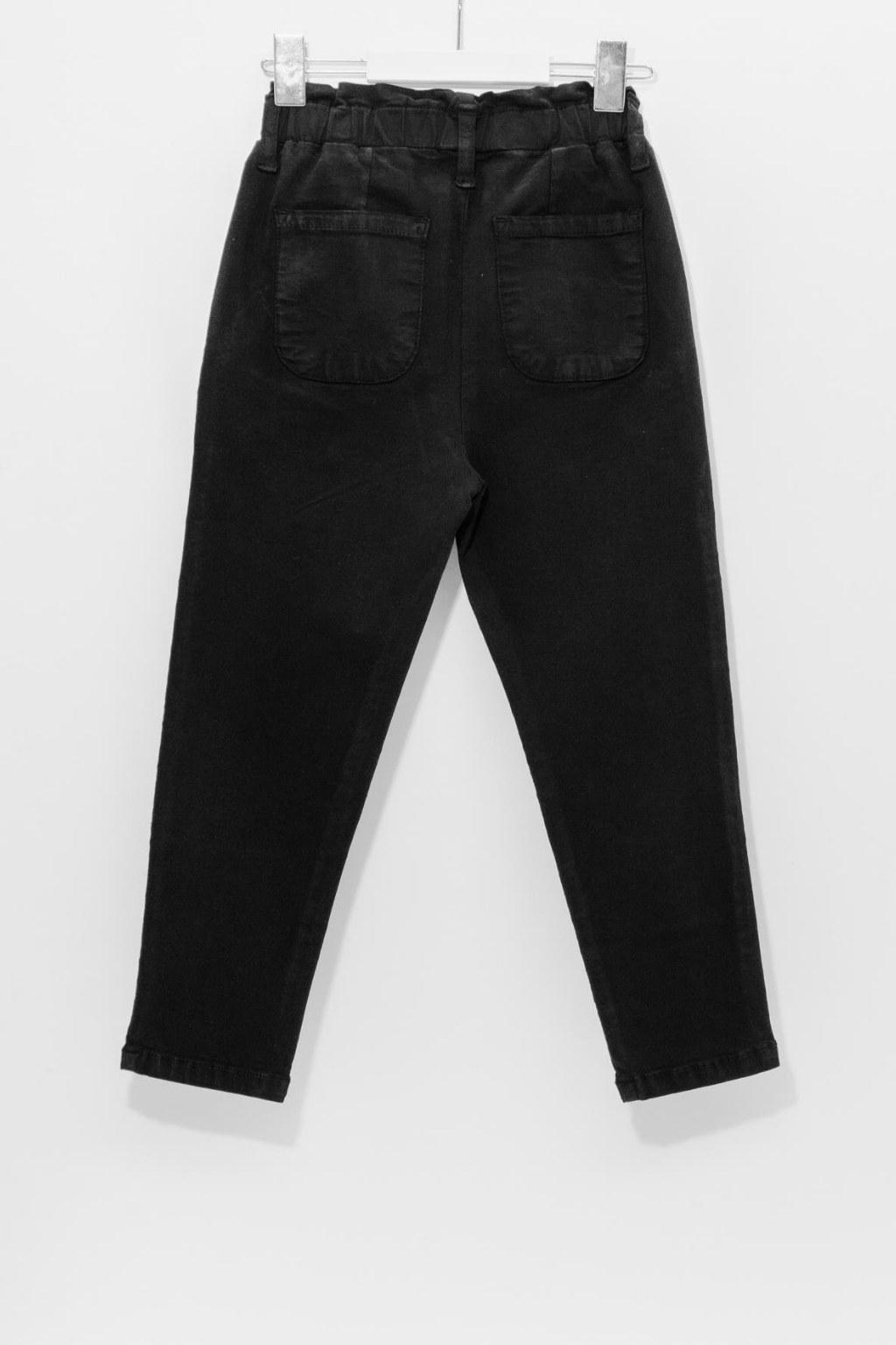 Kız Çocuk 3-8 Yaş Siyah Gabardin Pantolon