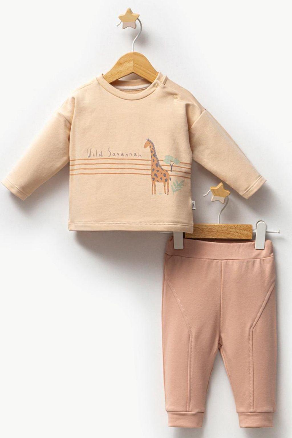 Erkek Bebek %100 Pamuk İkili Takım – 6-36 Ay