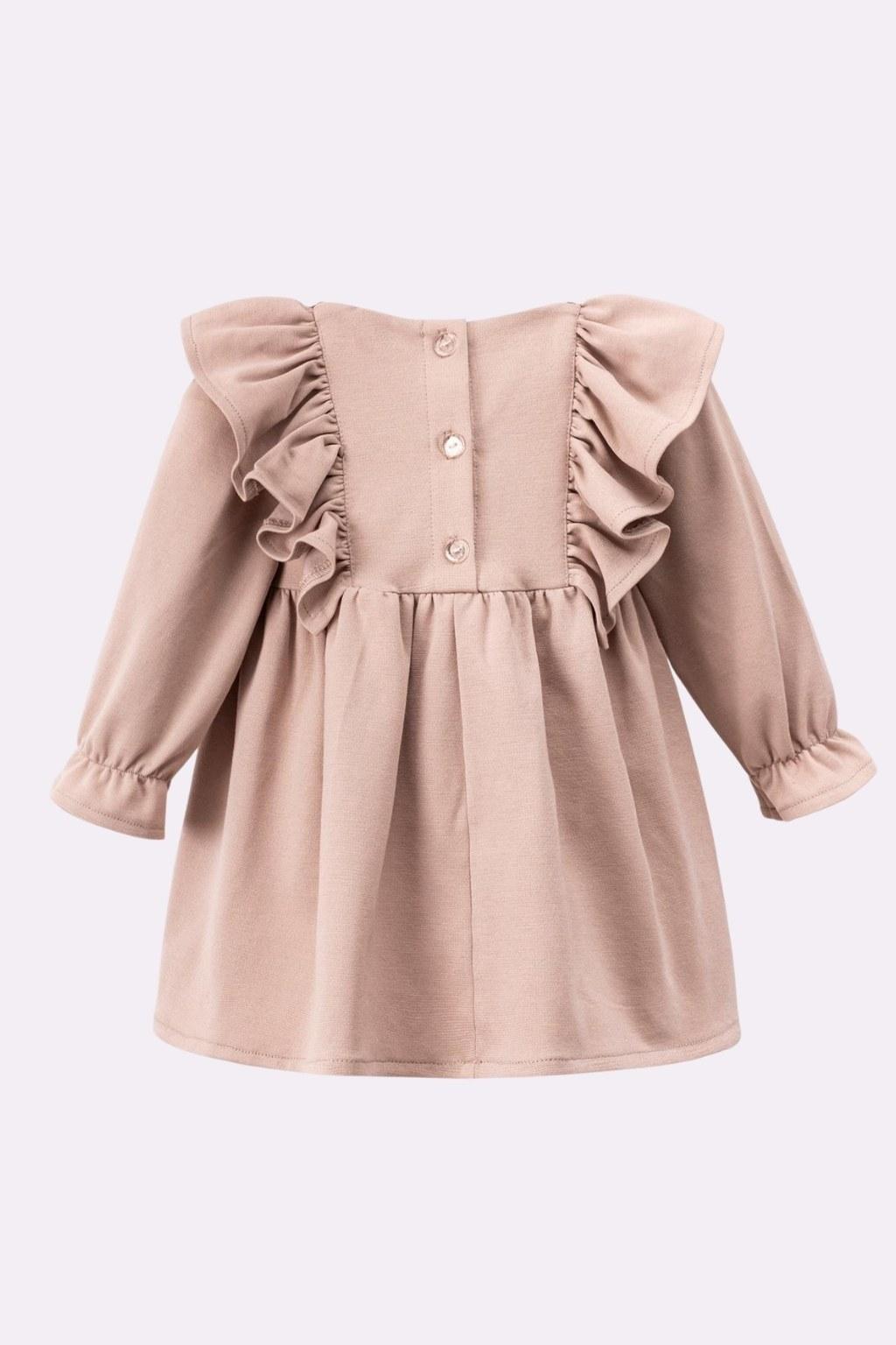 Kız Bebek 6-24 Ay Kuş Desenli Elbise