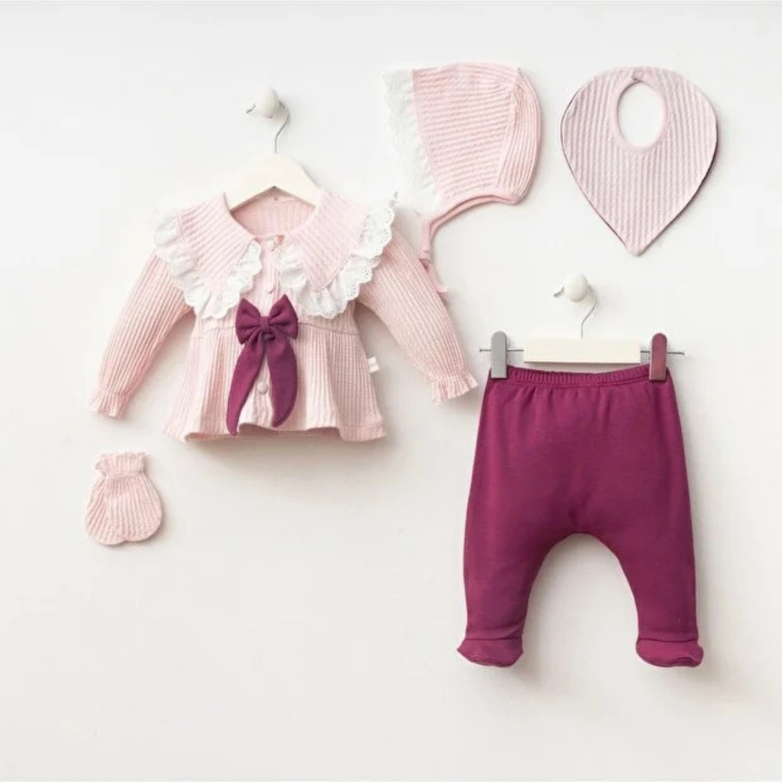 Kız Bebek Mary Yenidoğan 5'li Set