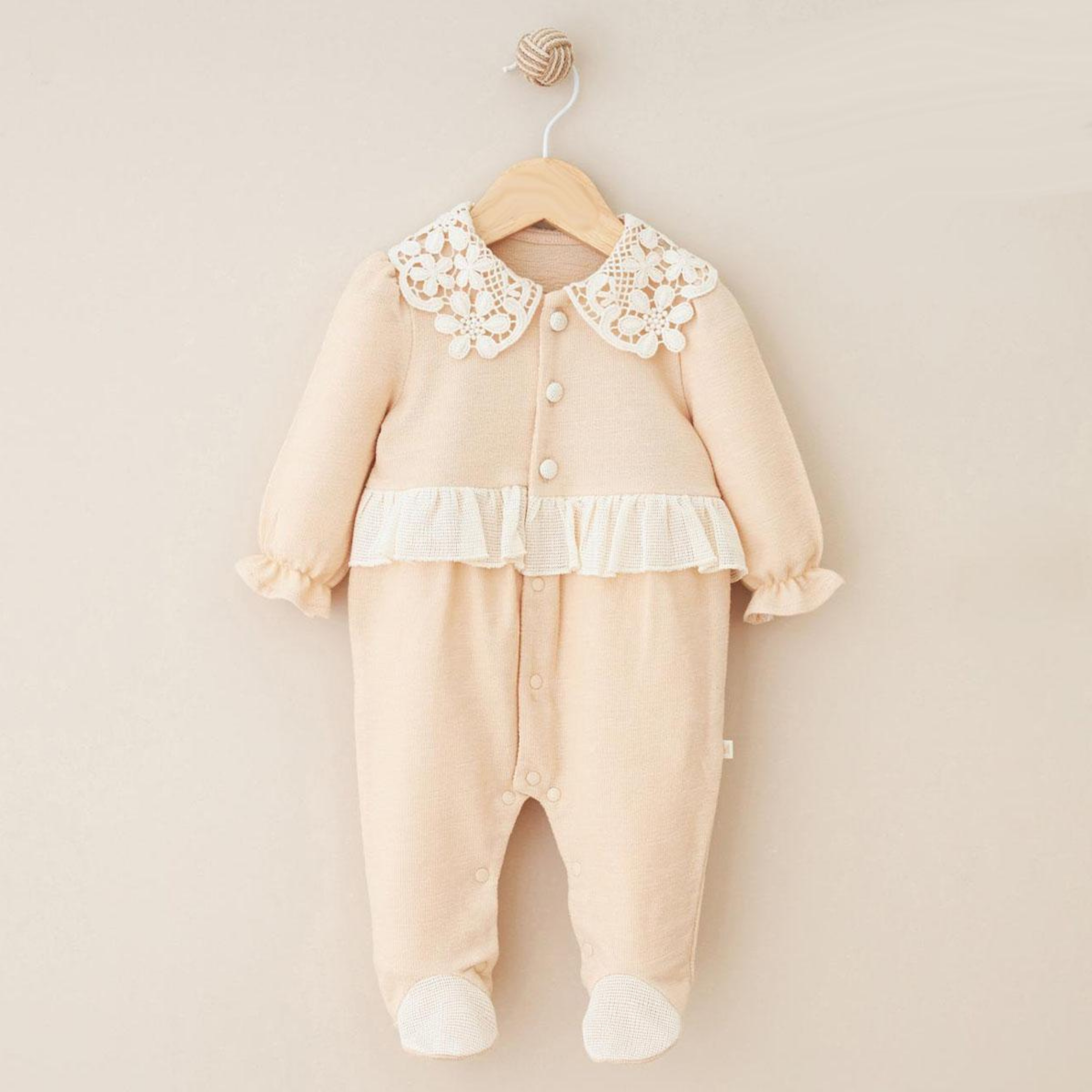 Kız Bebek Fileli Patikli Tulum