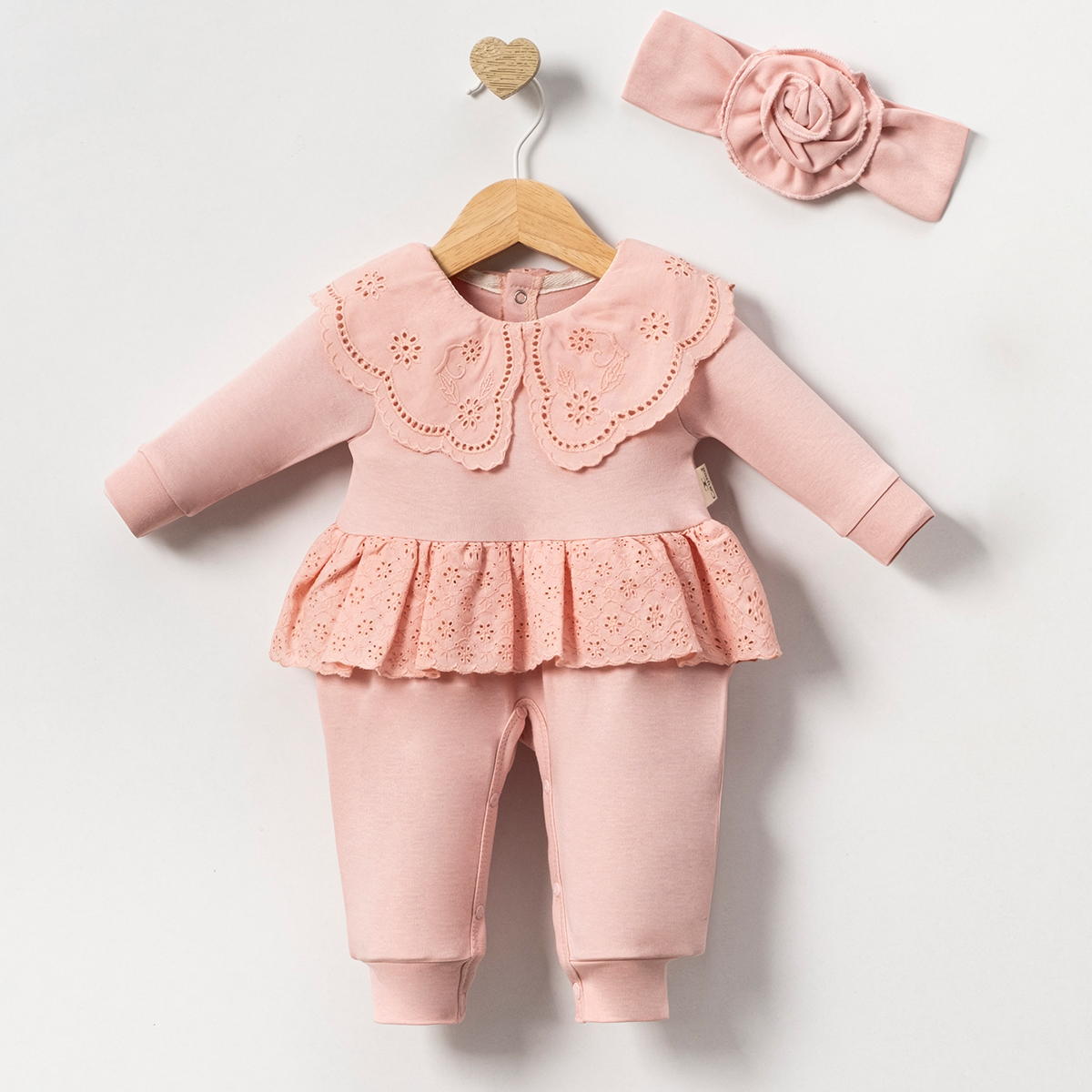 Kız Bebek Fistolu Elite Tulum