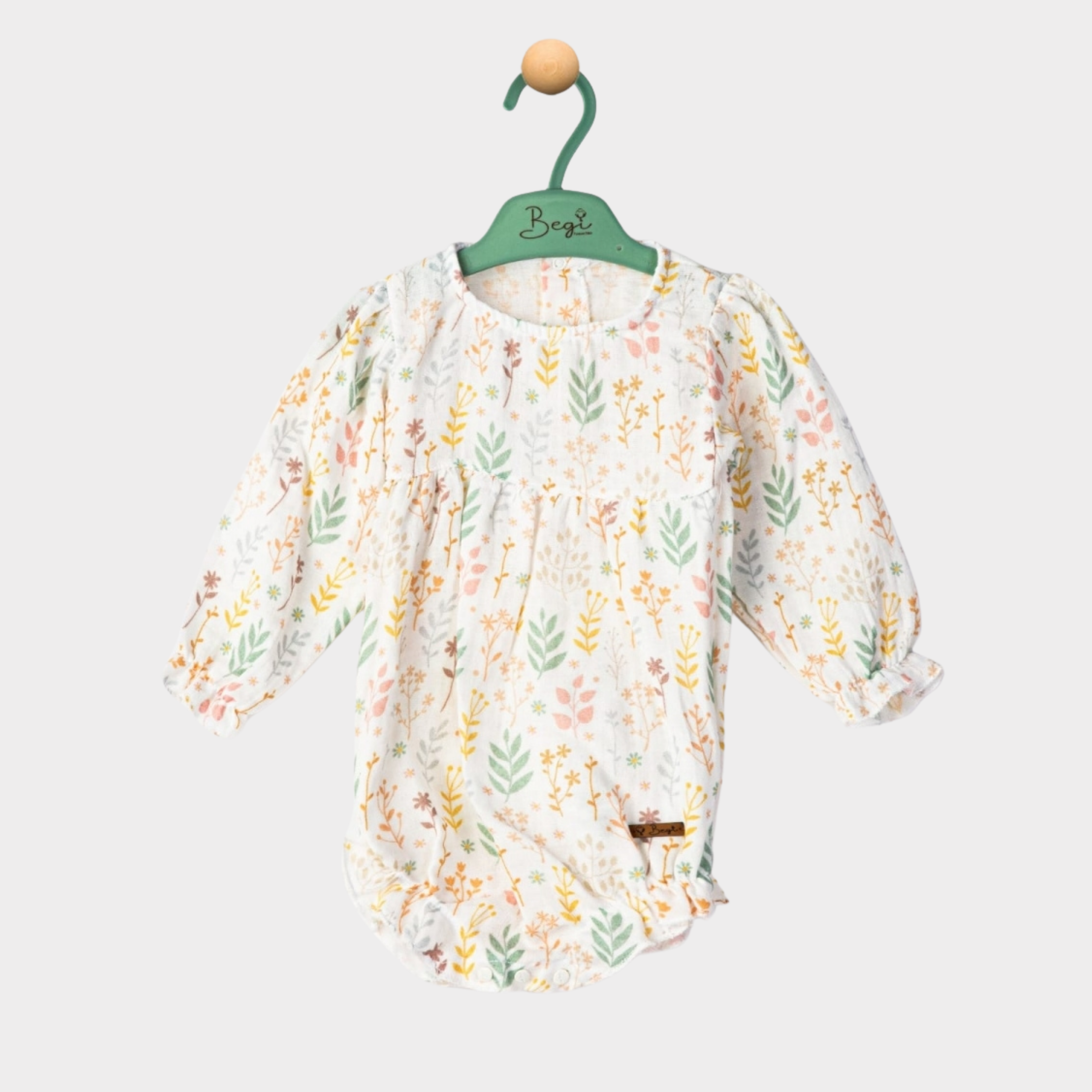 Kız Bebek Fırfırlı Müslin Romper