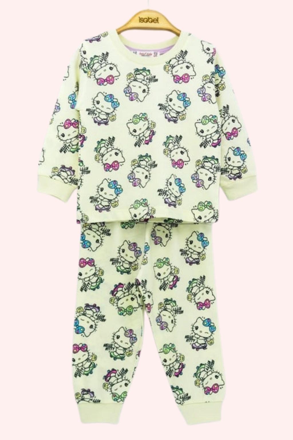 Kız Çocuk Hello Kitty Pijama Takımı – 2’li Set (3-7 Yaş)