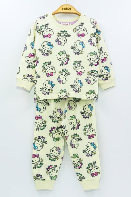 Kız Çocuk Hello Kitty Pijama Takımı