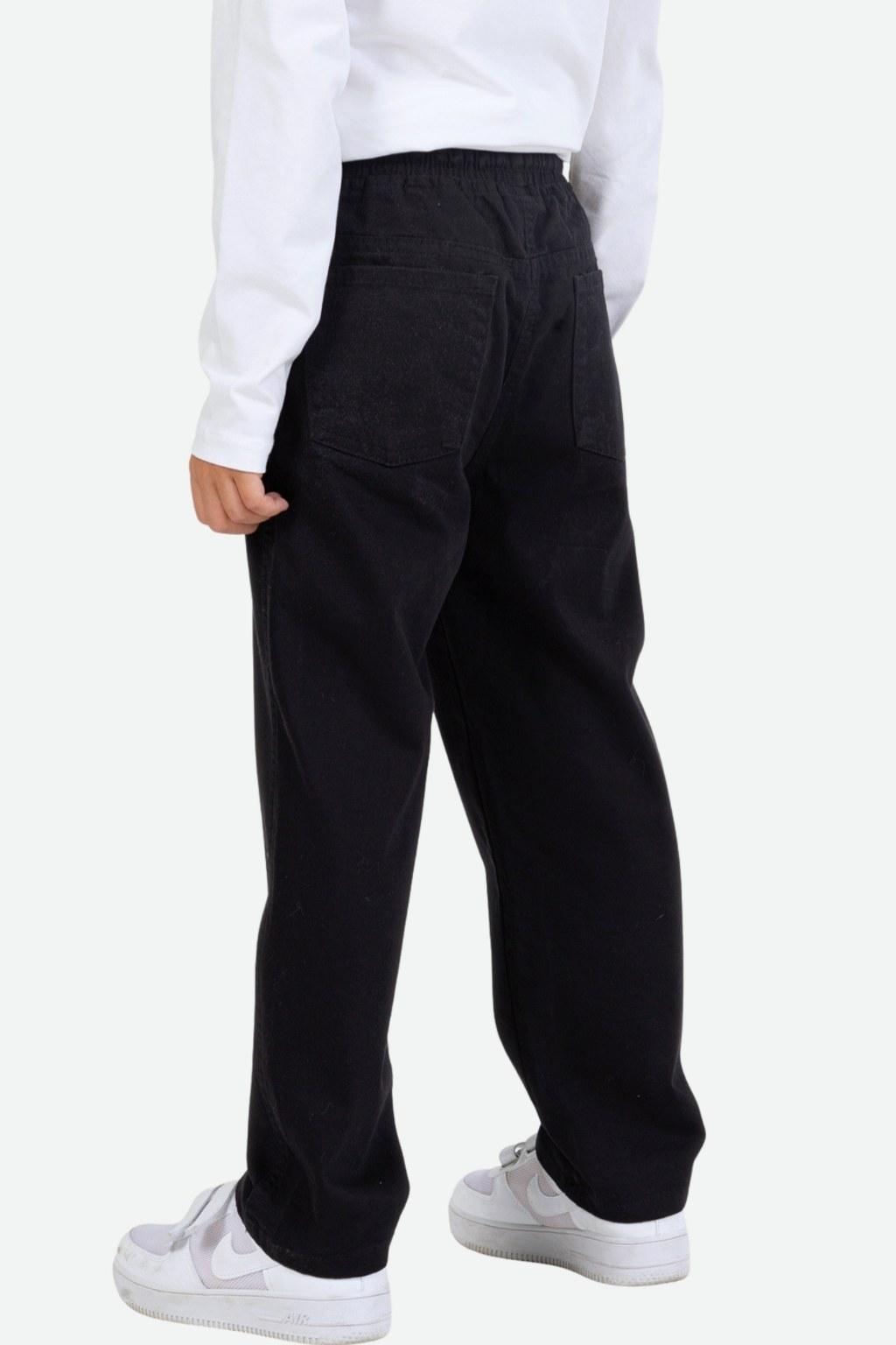 Erkek Çocuk 7-11 Yaş Siyah Pantolon